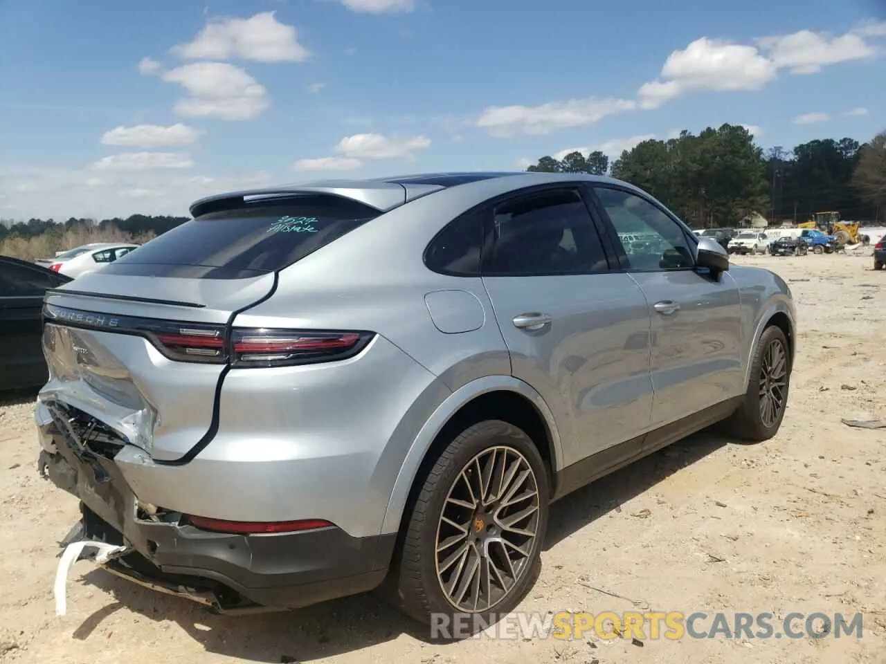 4 fotografías del automóvil dañado WP1BA2AY1MDA40316 PORSCHE CAYENNE 2021
