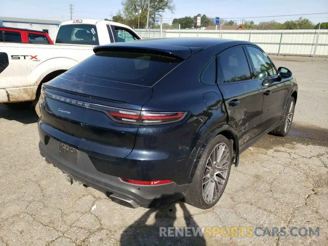 4 fotografías del automóvil dañado WP1BA2AY1MDA40736 PORSCHE CAYENNE 2021