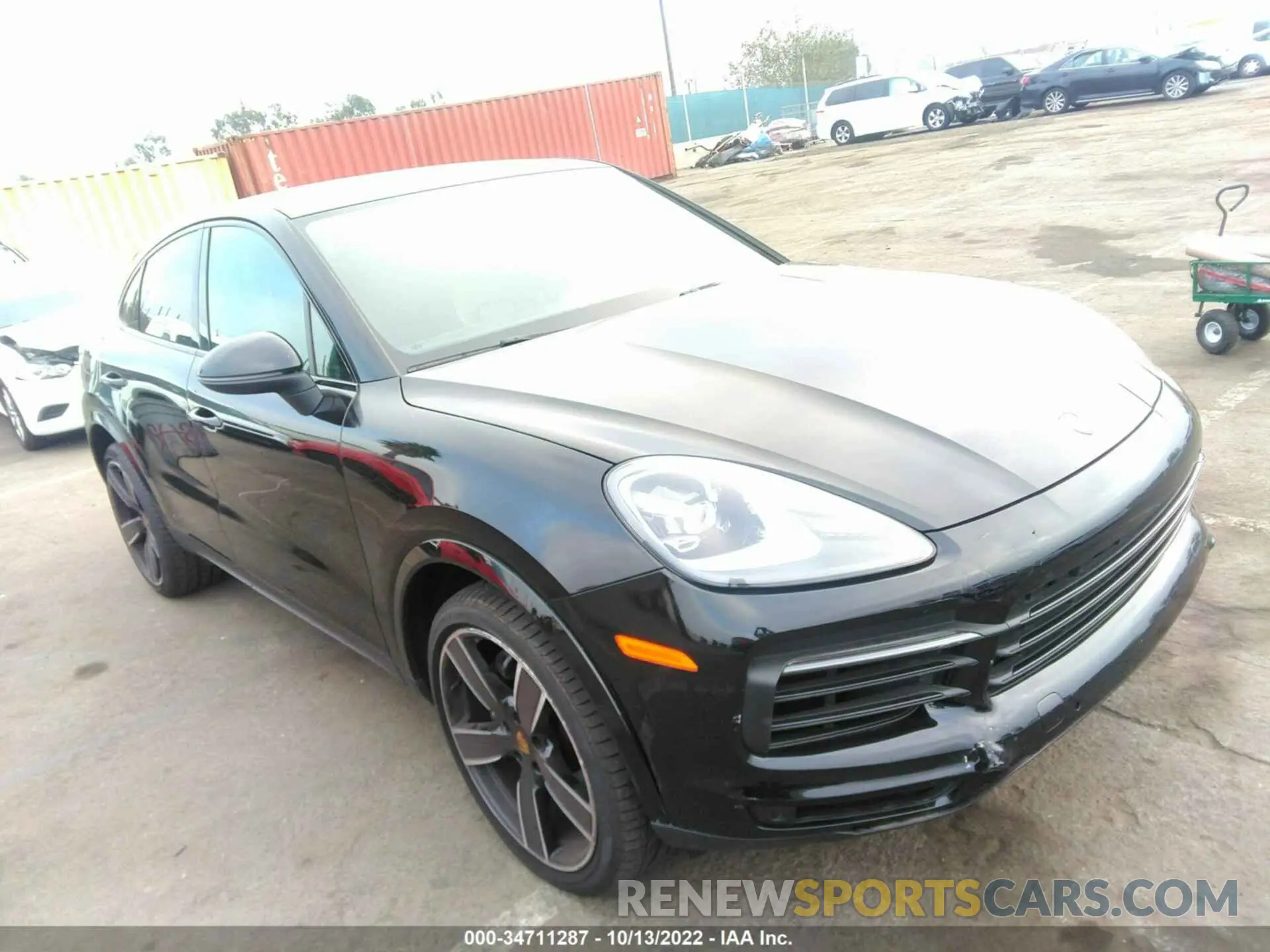 1 fotografías del automóvil dañado WP1BA2AY2MDA40745 PORSCHE CAYENNE 2021