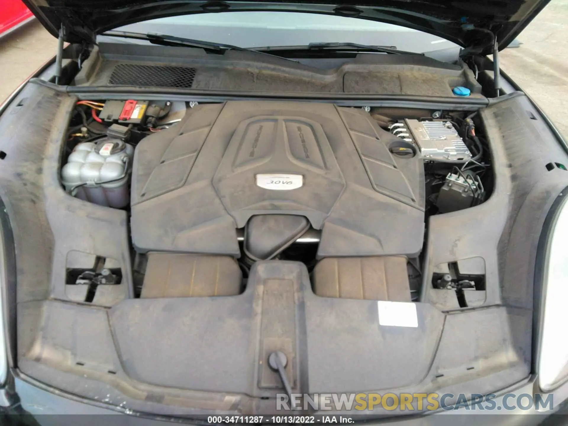 10 fotografías del automóvil dañado WP1BA2AY2MDA40745 PORSCHE CAYENNE 2021