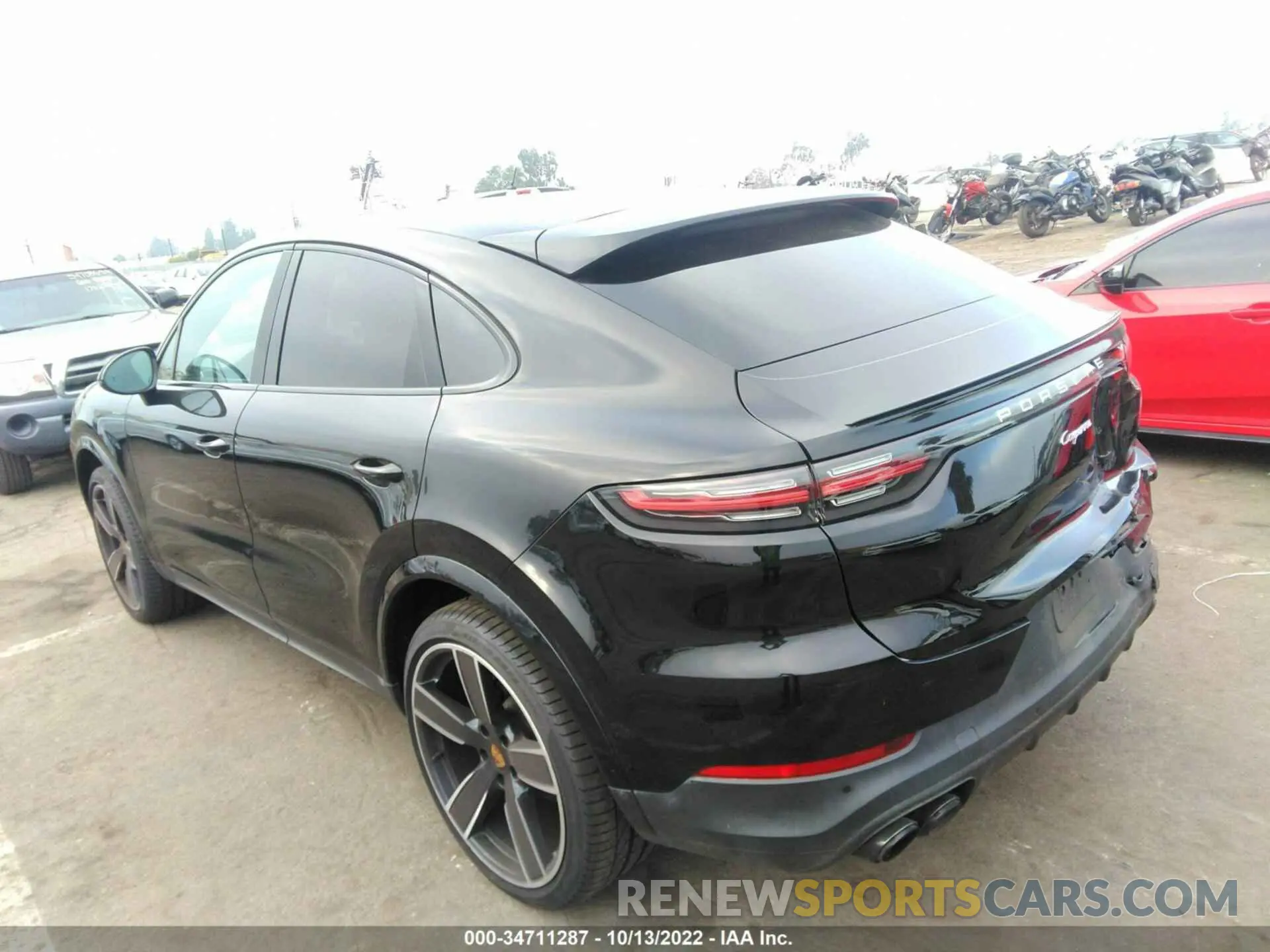 3 fotografías del automóvil dañado WP1BA2AY2MDA40745 PORSCHE CAYENNE 2021