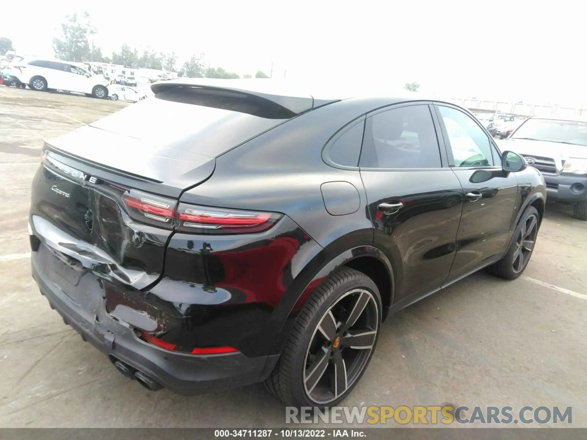 4 fotografías del automóvil dañado WP1BA2AY2MDA40745 PORSCHE CAYENNE 2021