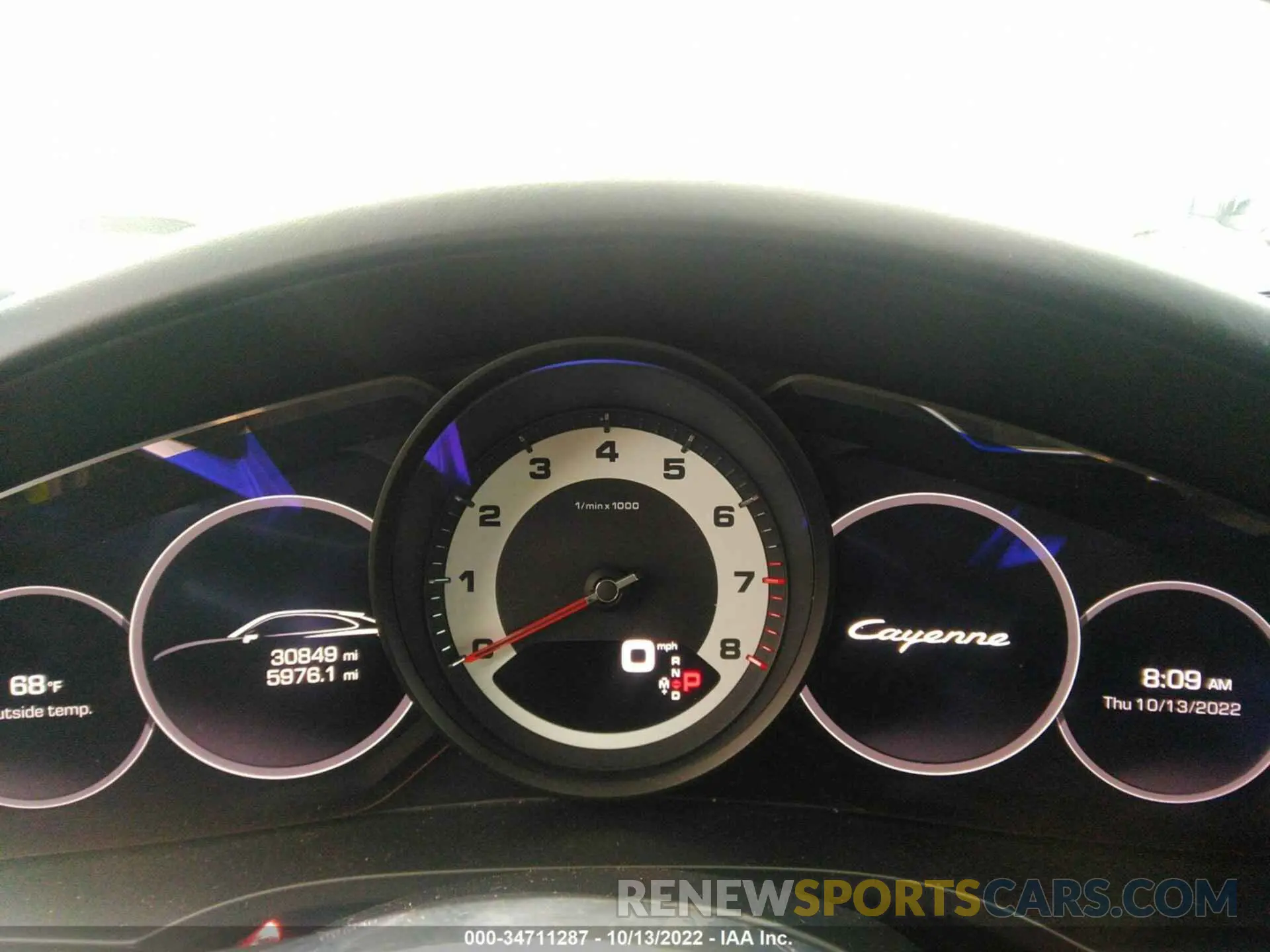 7 fotografías del automóvil dañado WP1BA2AY2MDA40745 PORSCHE CAYENNE 2021