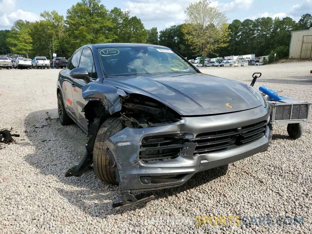 1 fotografías del automóvil dañado WP1BA2AY3MDA43282 PORSCHE CAYENNE 2021