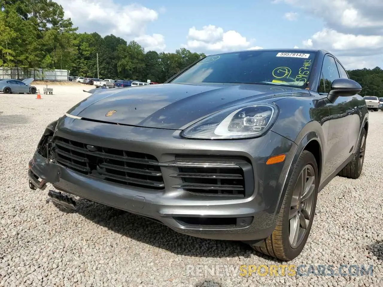 2 fotografías del automóvil dañado WP1BA2AY3MDA43282 PORSCHE CAYENNE 2021