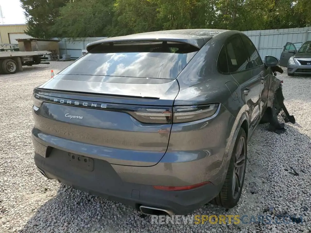 4 fotografías del automóvil dañado WP1BA2AY3MDA43282 PORSCHE CAYENNE 2021