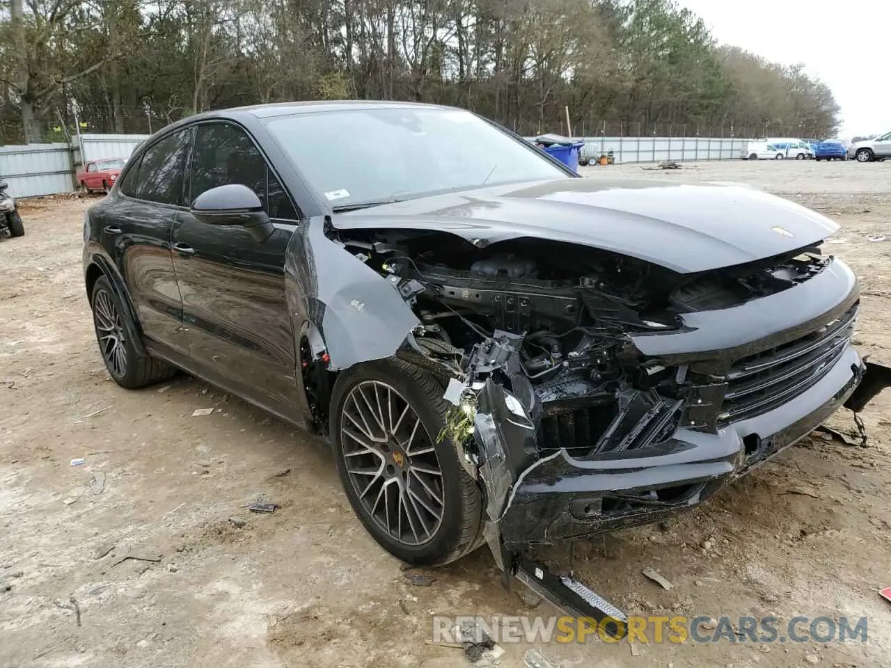 4 fotografías del automóvil dañado WP1BA2AY4MDA43131 PORSCHE CAYENNE 2021