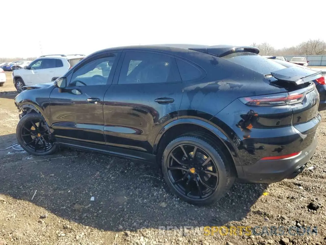 2 fotografías del automóvil dañado WP1BA2AY5MDA41596 PORSCHE CAYENNE 2021
