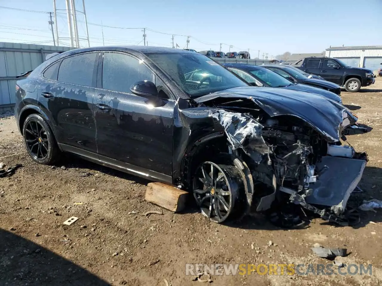 4 fotografías del automóvil dañado WP1BA2AY5MDA41596 PORSCHE CAYENNE 2021