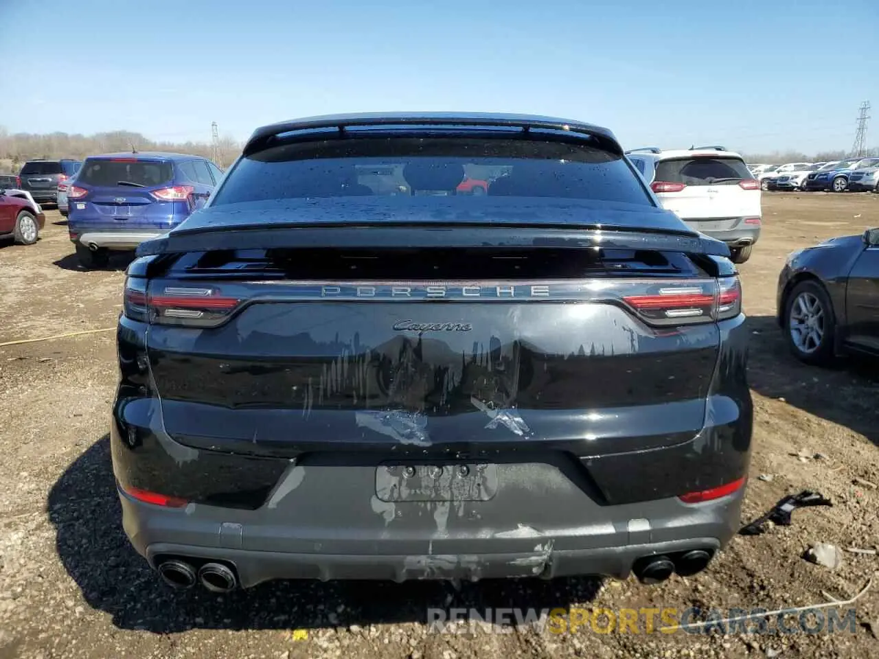 6 fotografías del automóvil dañado WP1BA2AY5MDA41596 PORSCHE CAYENNE 2021