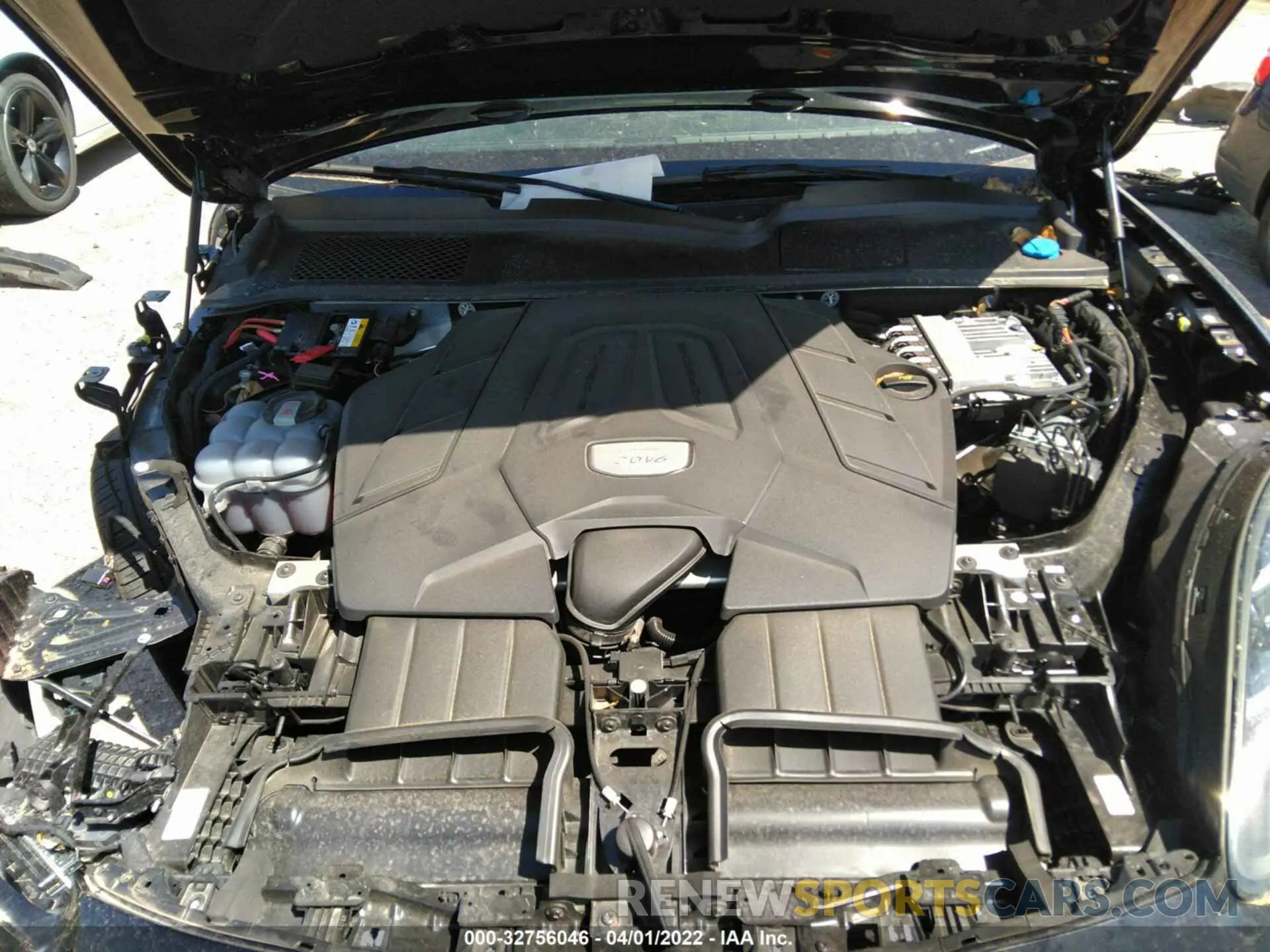 10 fotografías del automóvil dañado WP1BA2AY8MDA41964 PORSCHE CAYENNE 2021