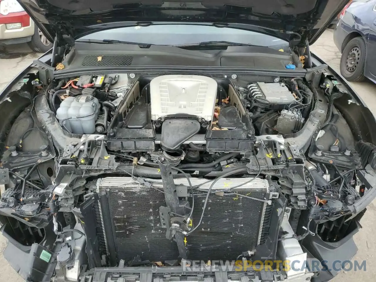 12 fotografías del automóvil dañado WP1BA2AY9MDA40791 PORSCHE CAYENNE 2021