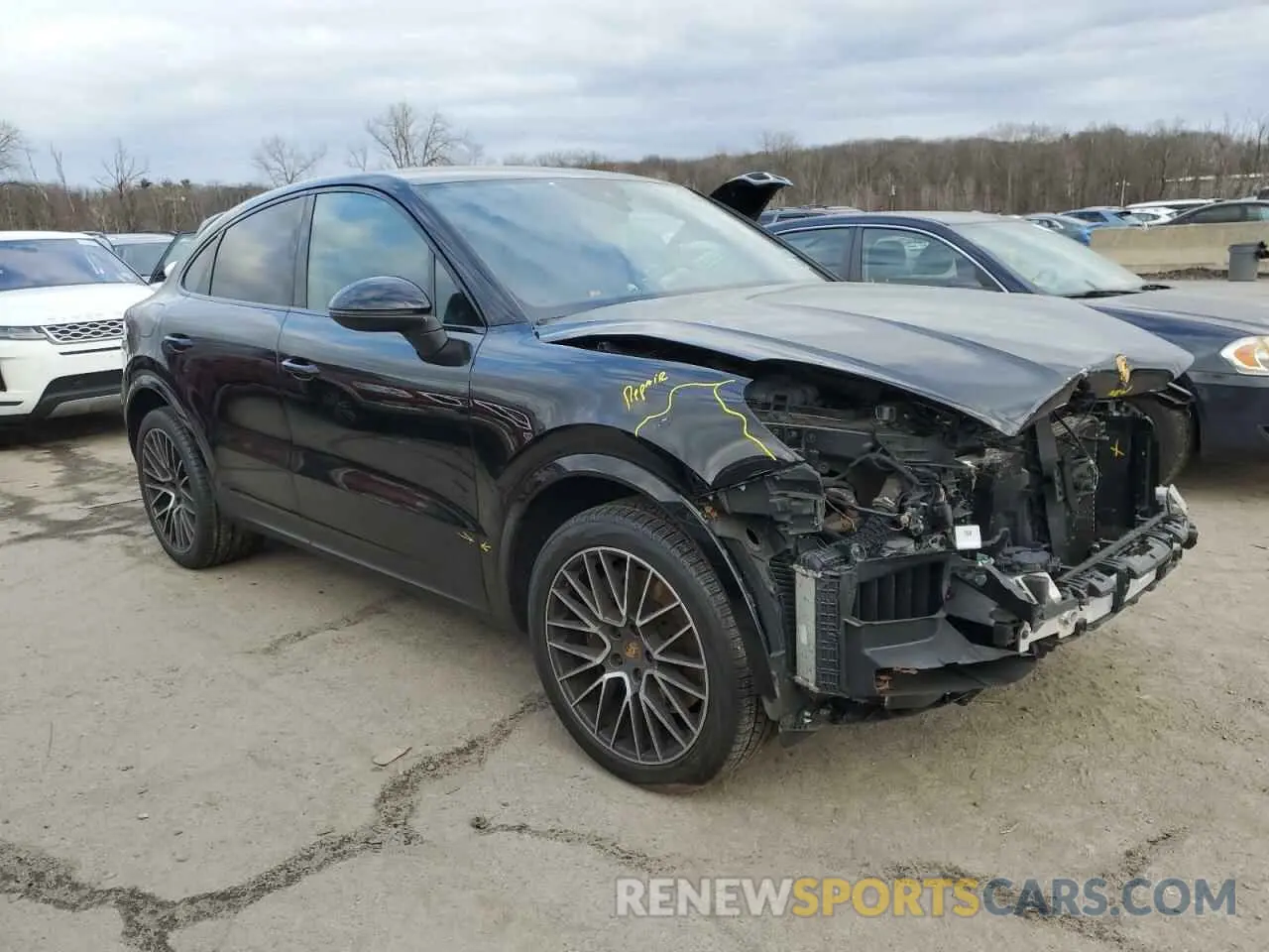 4 fotografías del automóvil dañado WP1BA2AY9MDA40791 PORSCHE CAYENNE 2021