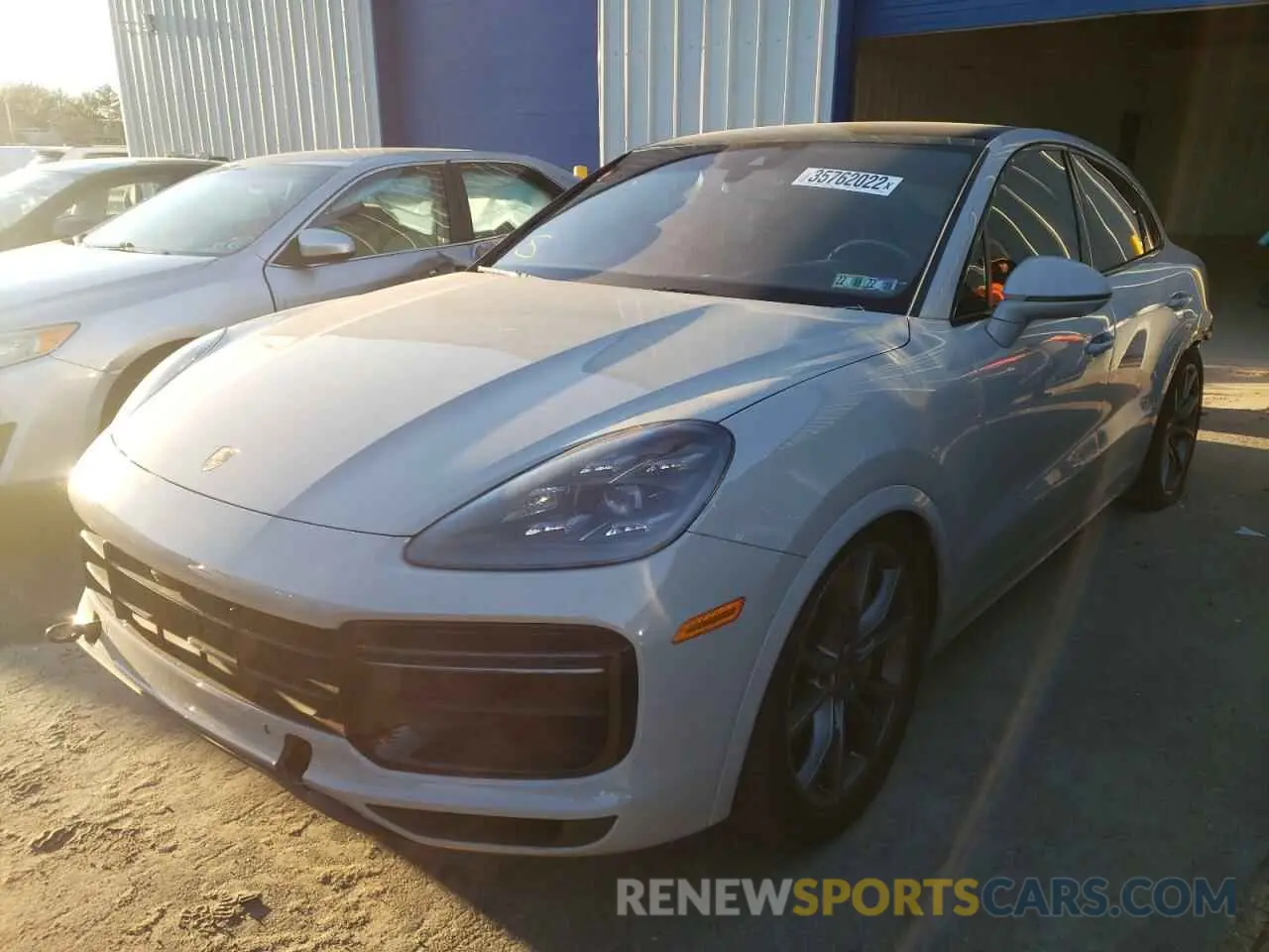 2 fotografías del automóvil dañado WP1BF2AY1MDA51303 PORSCHE CAYENNE 2021
