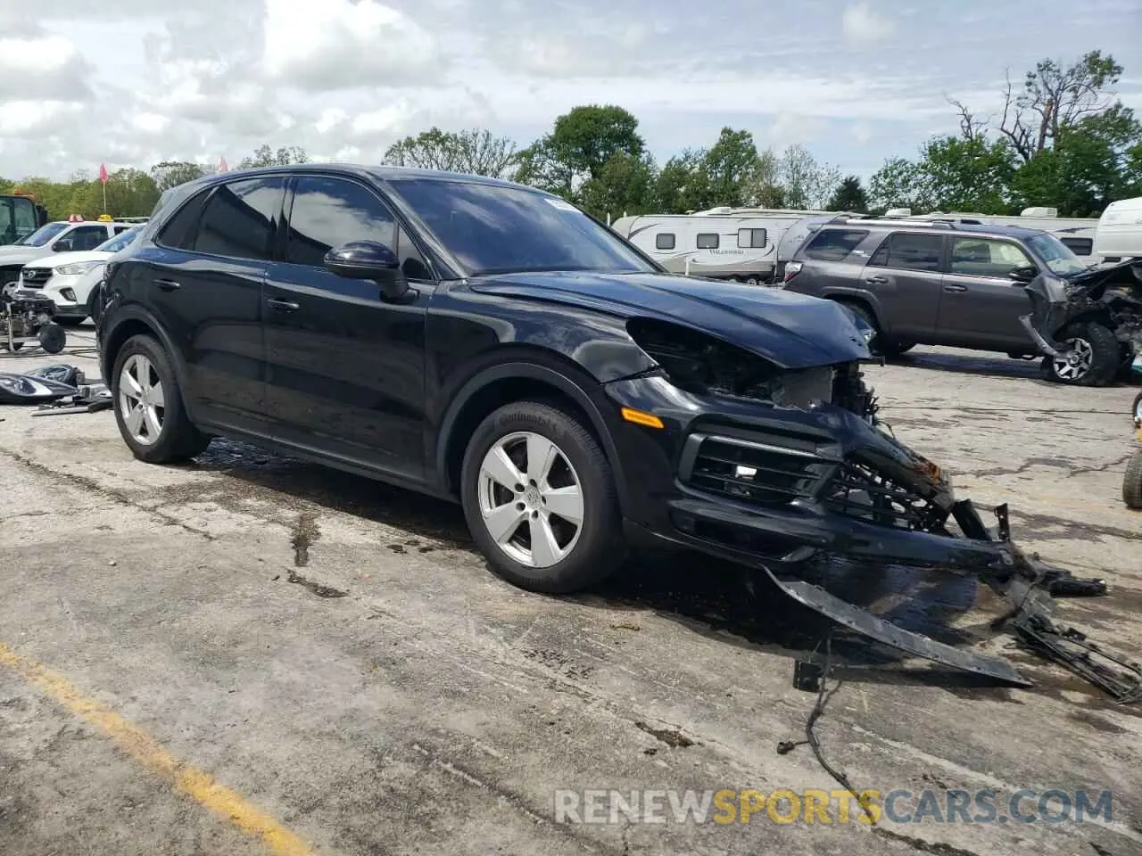 4 fotografías del automóvil dañado WP1AA2AY0NDA04856 PORSCHE CAYENNE 2022
