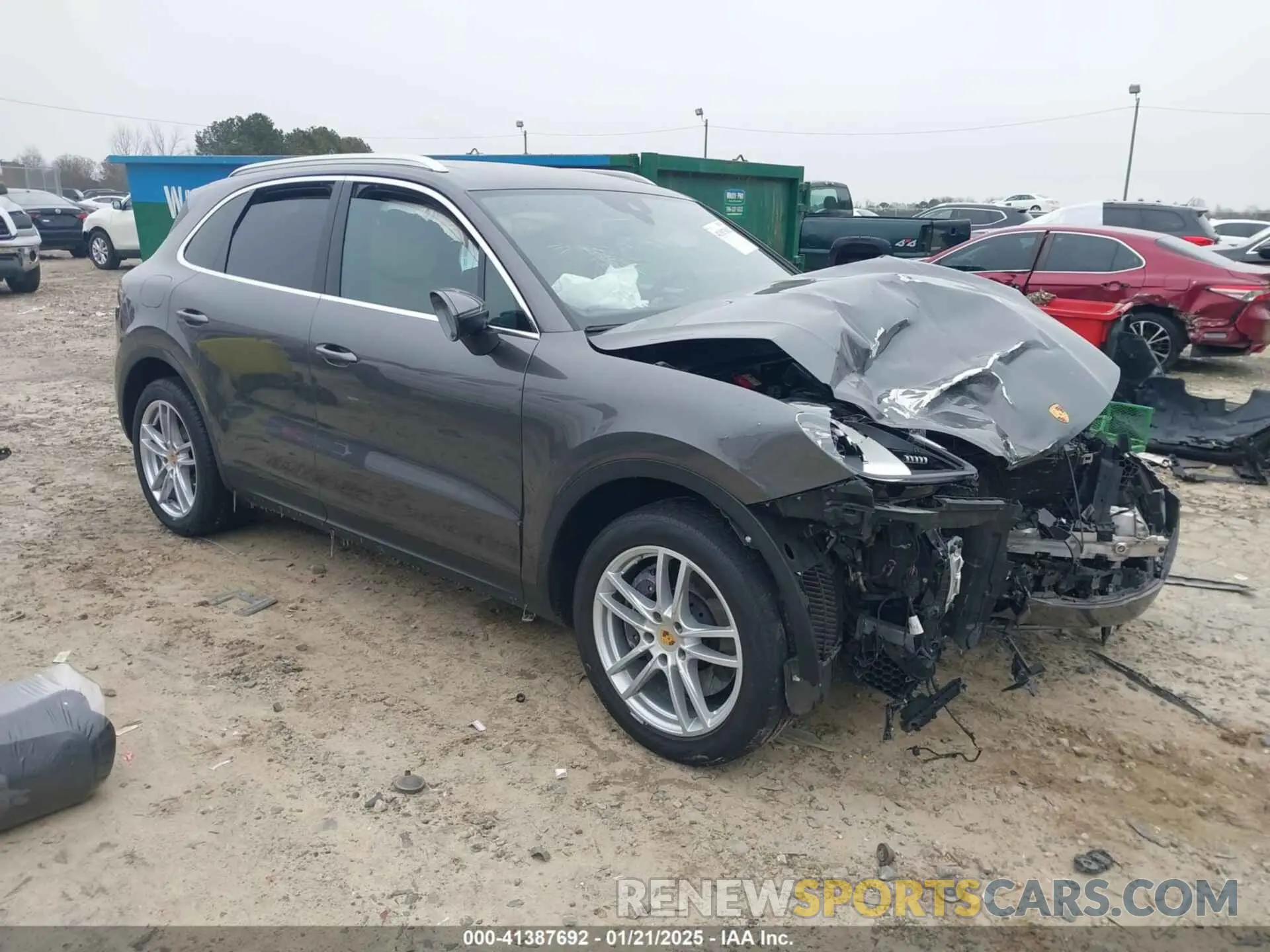1 fotografías del automóvil dañado WP1AA2AY2NDA01408 PORSCHE CAYENNE 2022