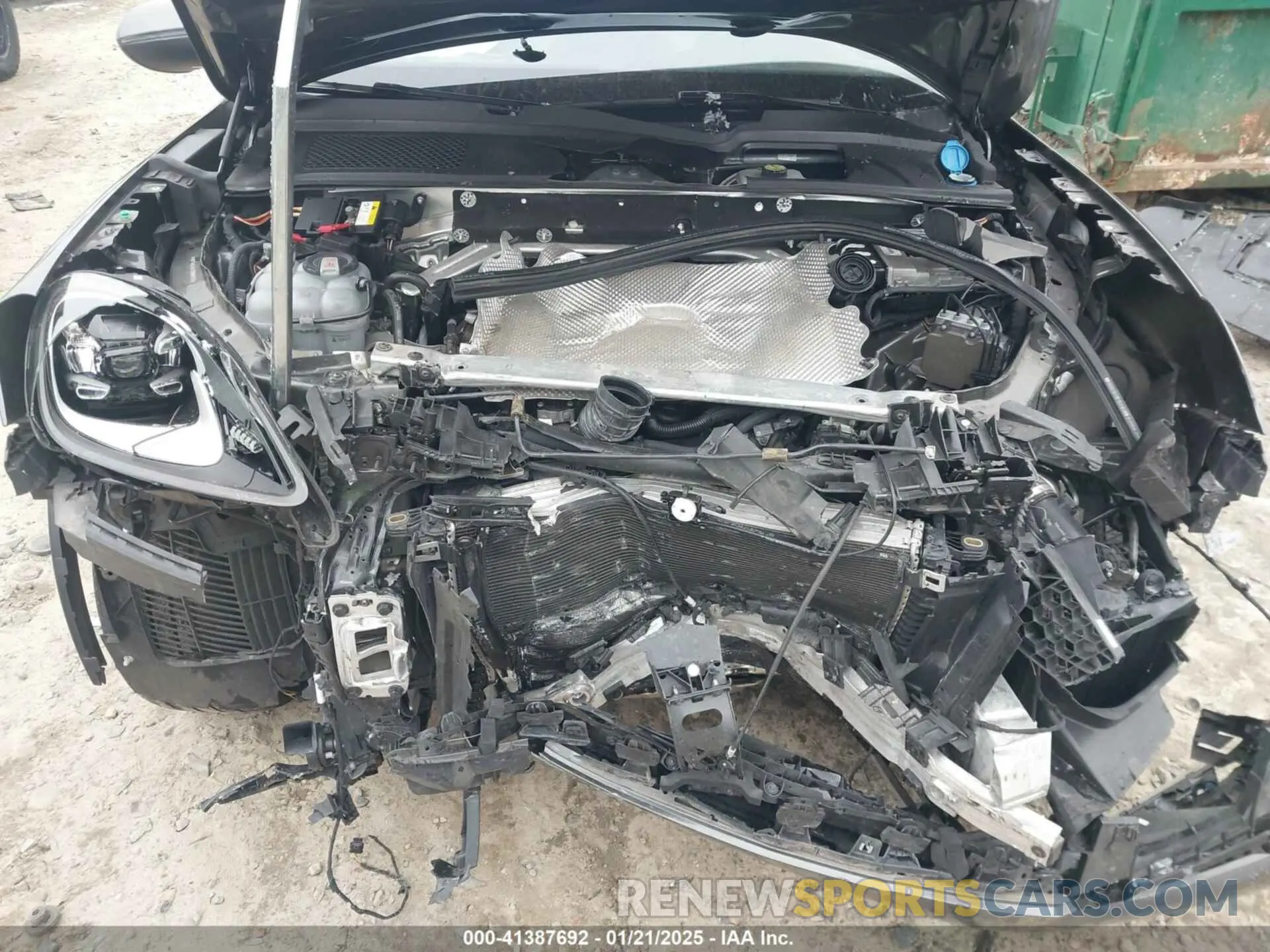 10 fotografías del automóvil dañado WP1AA2AY2NDA01408 PORSCHE CAYENNE 2022