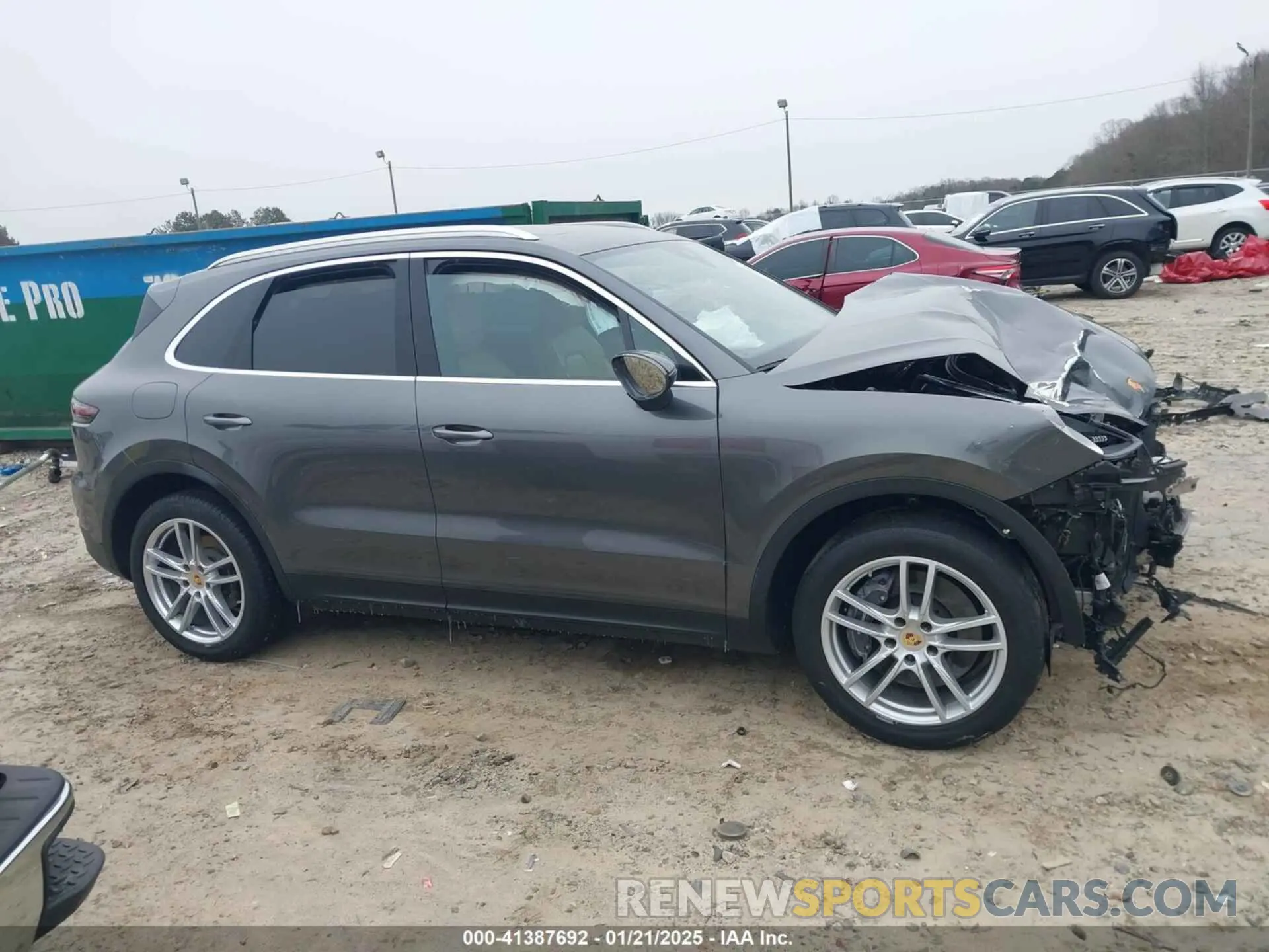 14 fotografías del automóvil dañado WP1AA2AY2NDA01408 PORSCHE CAYENNE 2022