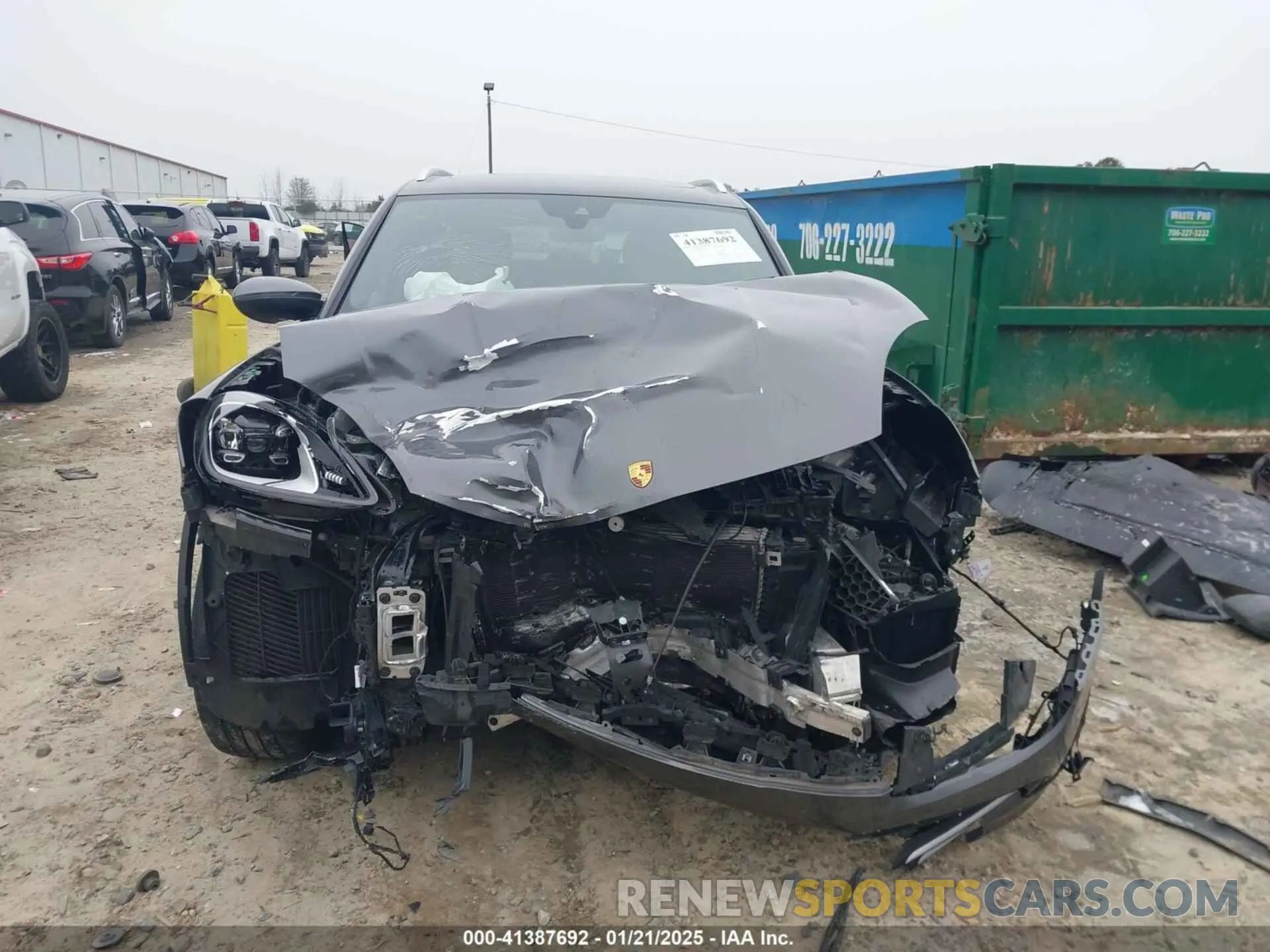 6 fotografías del automóvil dañado WP1AA2AY2NDA01408 PORSCHE CAYENNE 2022