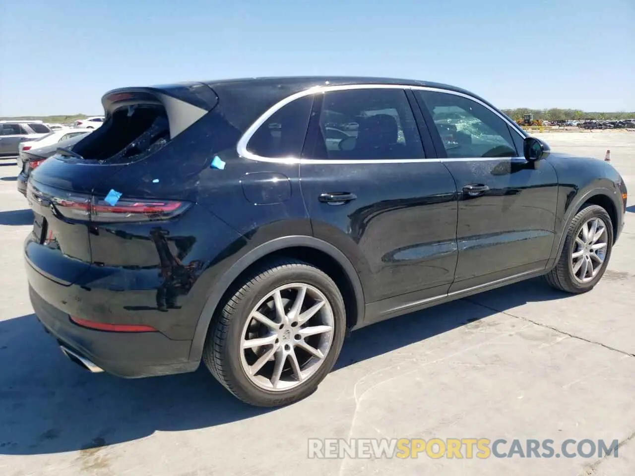3 fotografías del automóvil dañado WP1AA2AY4NDA03564 PORSCHE CAYENNE 2022