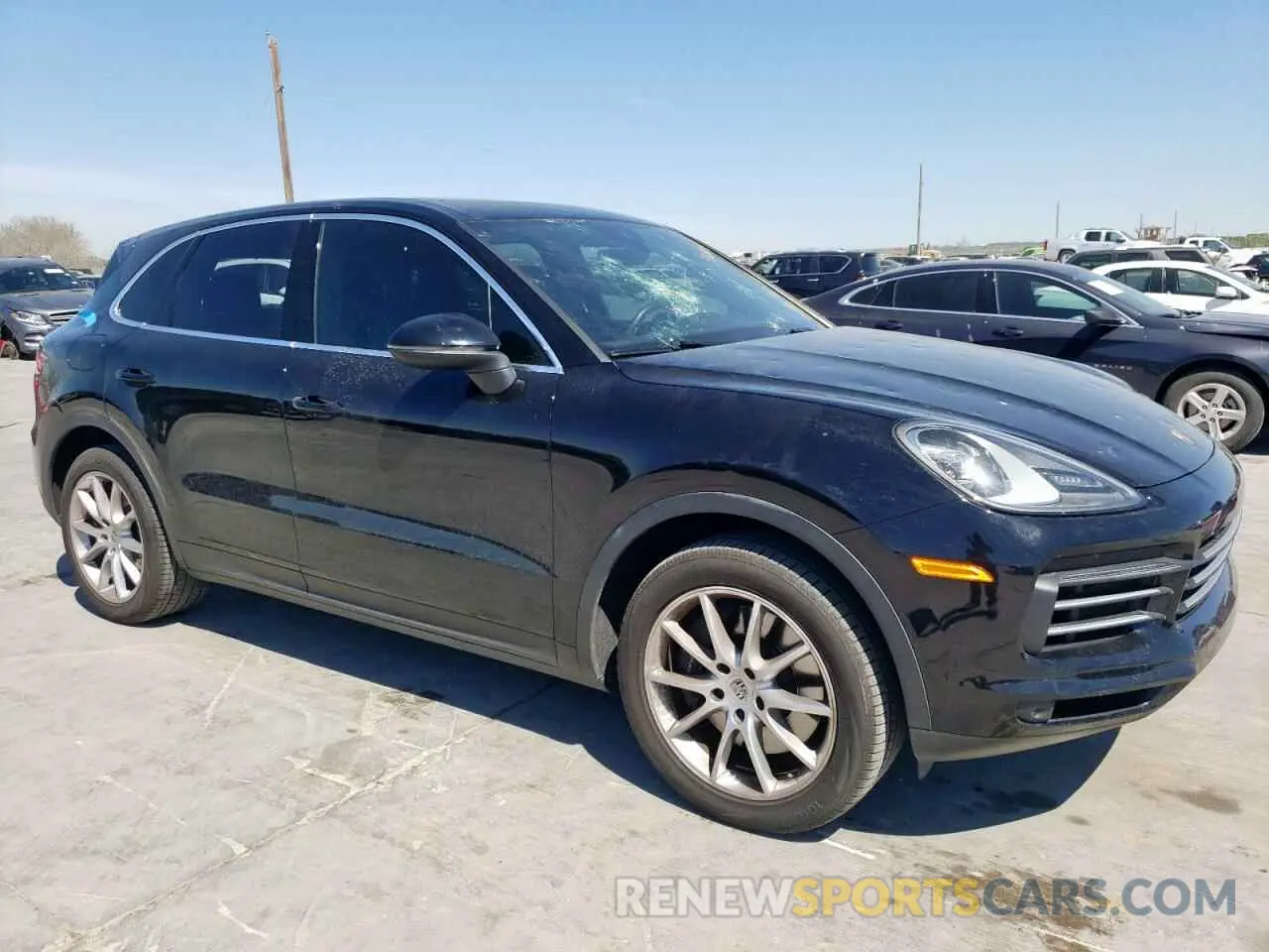 4 fotografías del automóvil dañado WP1AA2AY4NDA03564 PORSCHE CAYENNE 2022