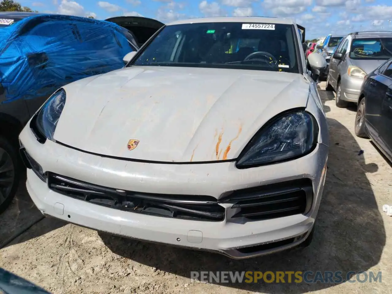 5 fotografías del automóvil dañado WP1AA2AY4NDA05752 PORSCHE CAYENNE 2022