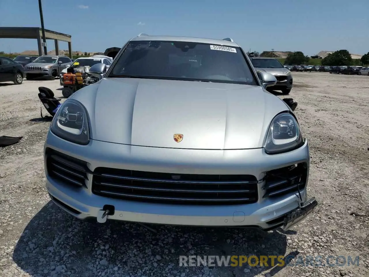 5 fotografías del automóvil dañado WP1AA2AY8NDA01171 PORSCHE CAYENNE 2022
