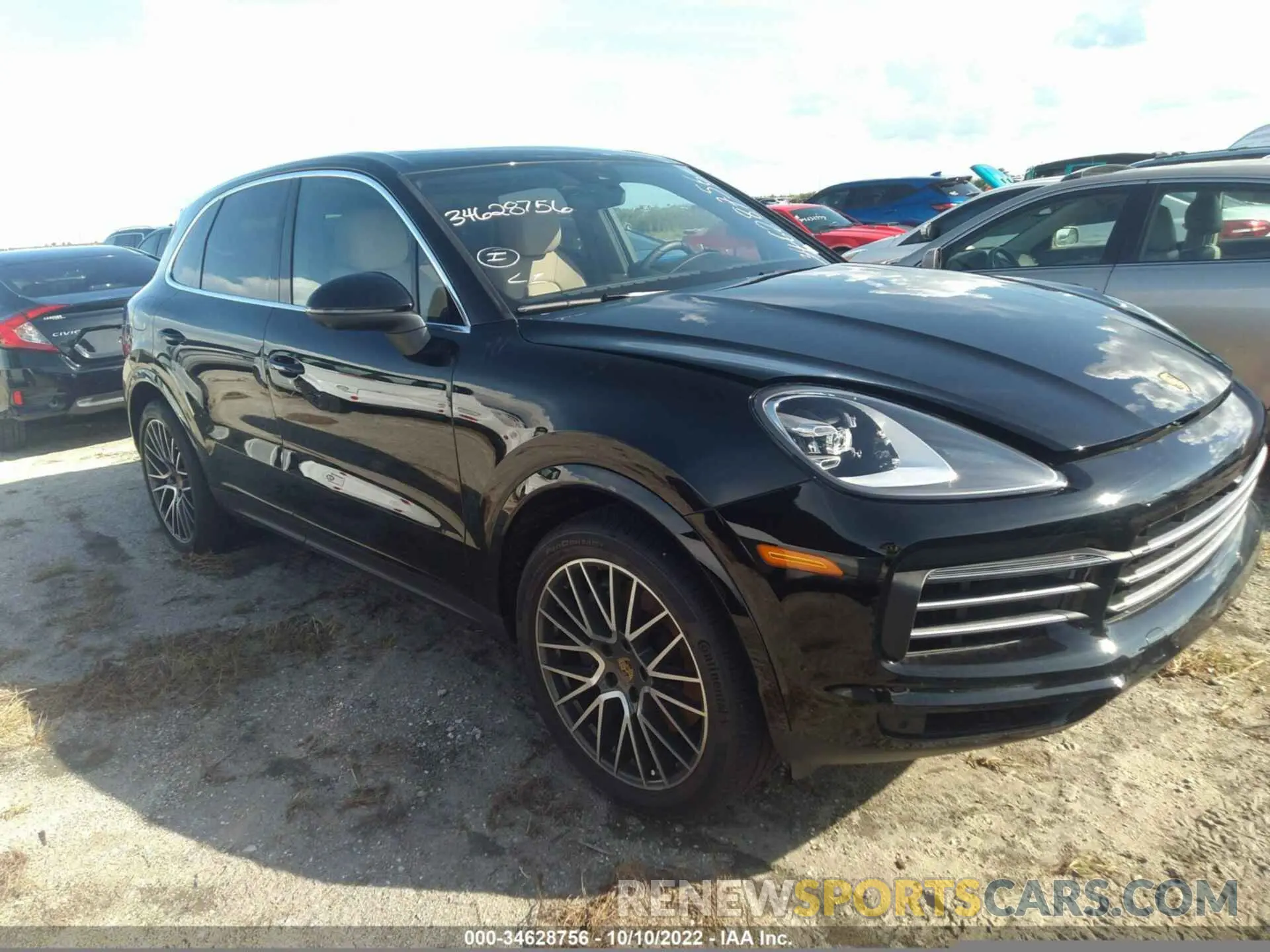 1 fotografías del automóvil dañado WP1AA2AY8NDA04510 PORSCHE CAYENNE 2022