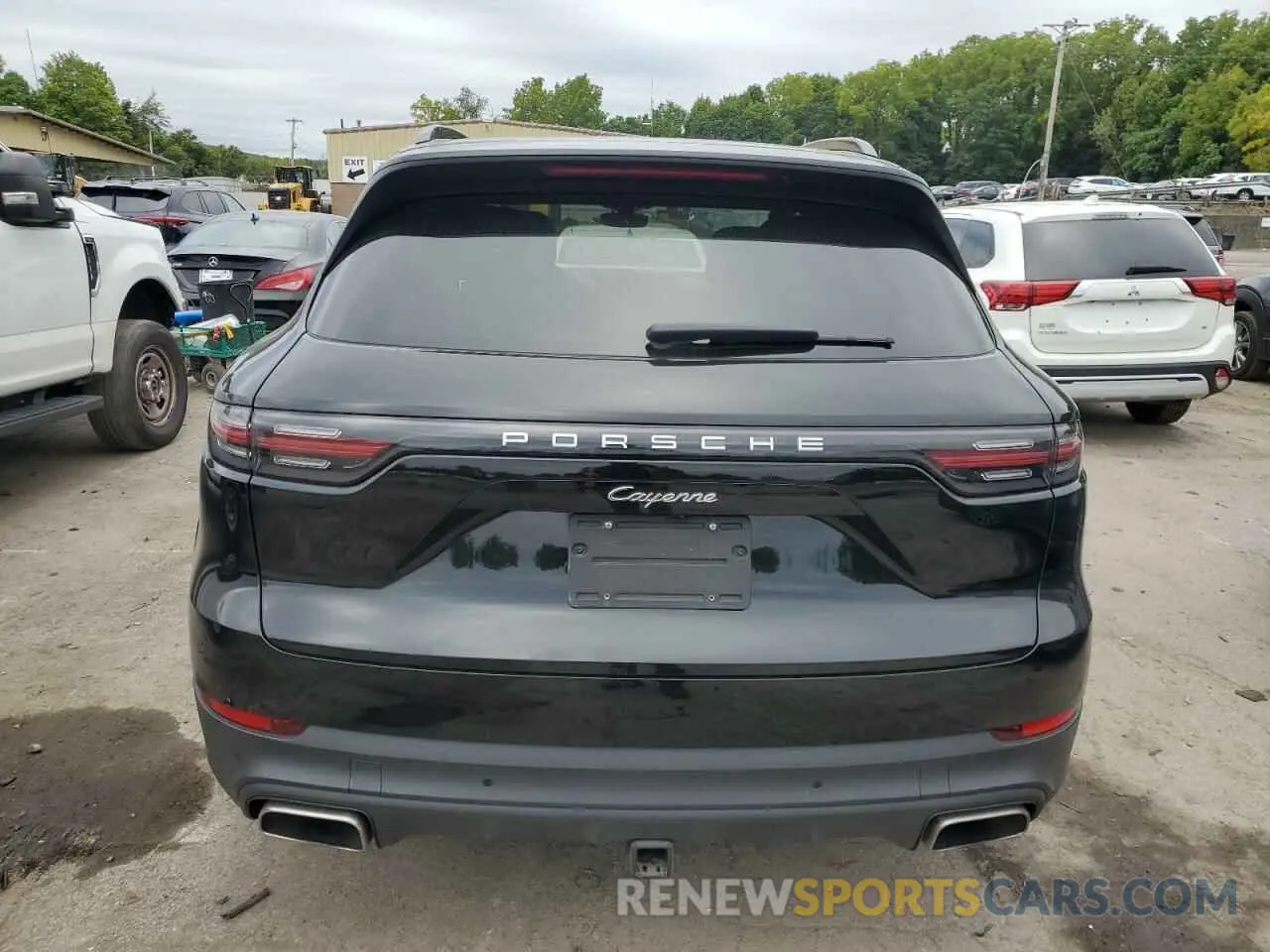6 fotografías del automóvil dañado WP1AA2AY9NDA04824 PORSCHE CAYENNE 2022