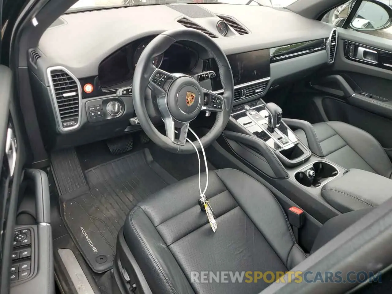 8 fotografías del automóvil dañado WP1AA2AY9NDA04824 PORSCHE CAYENNE 2022