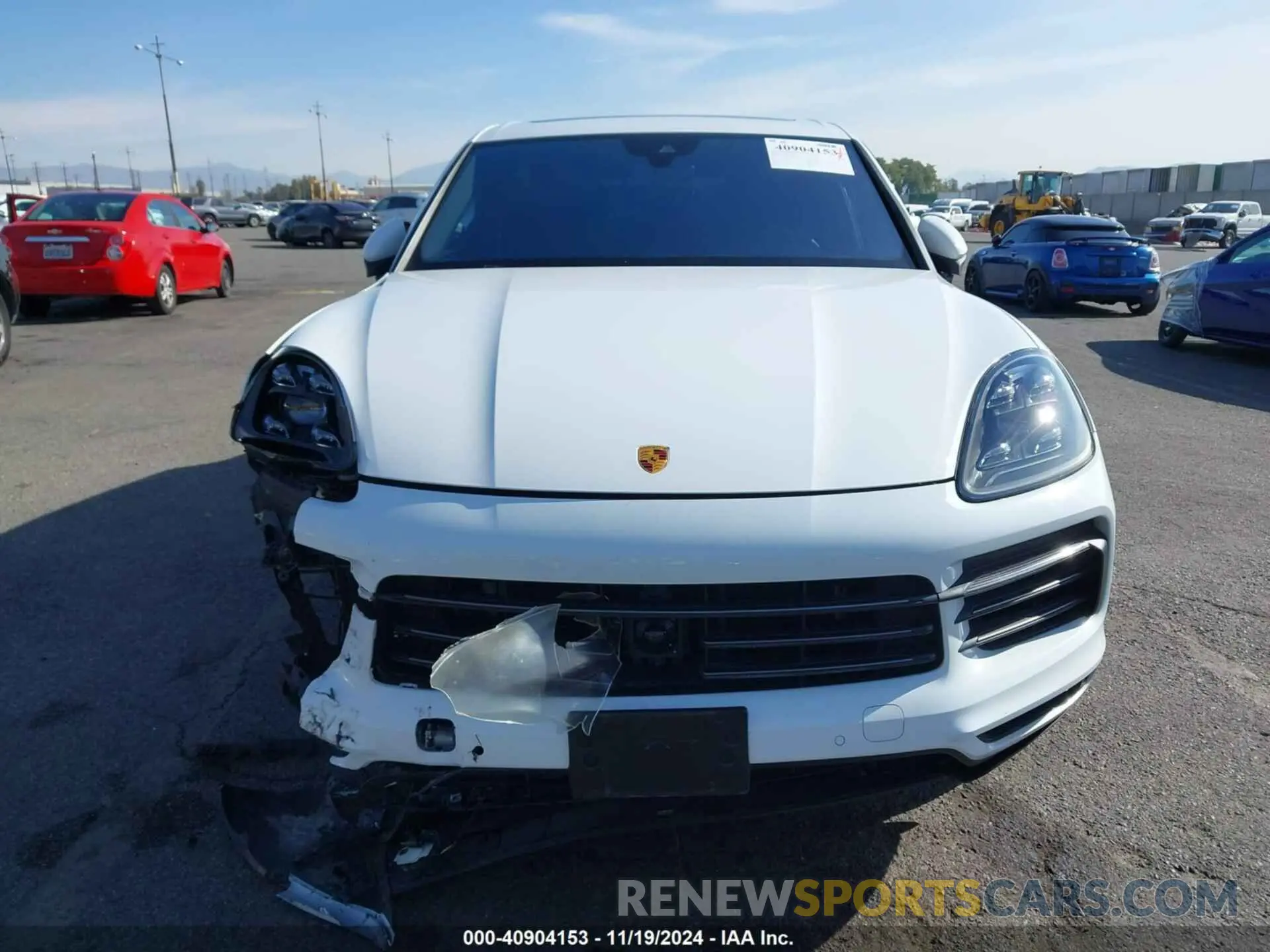 6 fotografías del automóvil dañado WP1AA2AY9NDA06671 PORSCHE CAYENNE 2022