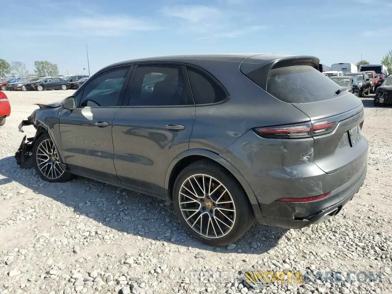 2 fotografías del automóvil dañado WP1AA2AYXNDA04363 PORSCHE CAYENNE 2022