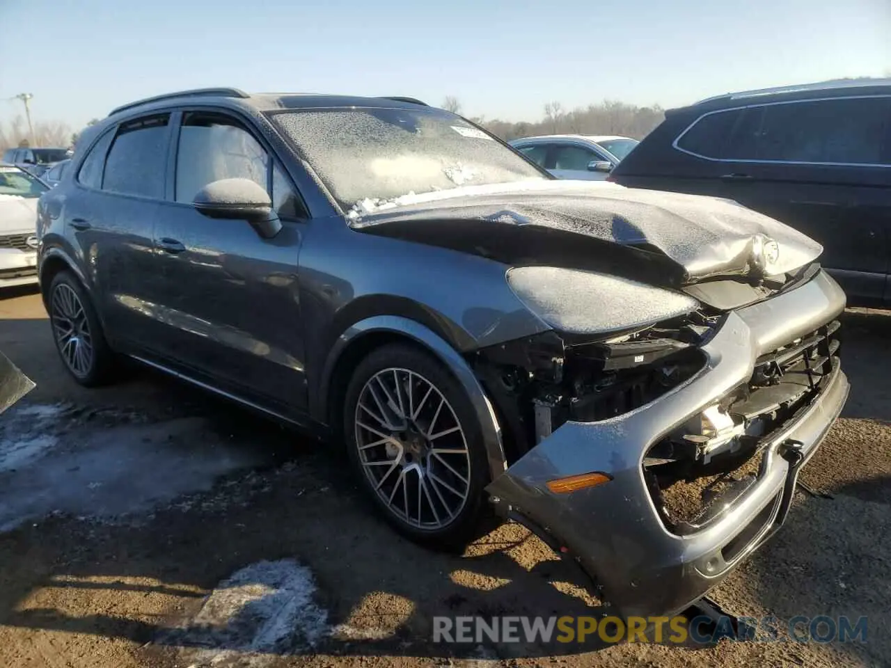 4 fotografías del automóvil dañado WP1AF2AY4NDA44262 PORSCHE CAYENNE 2022