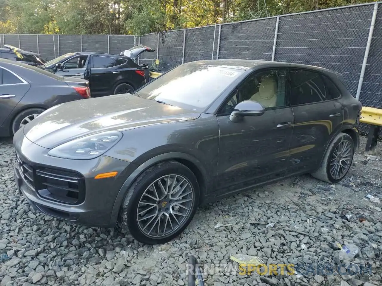 1 fotografías del automóvil dañado WP1AF2AY5NDA44206 PORSCHE CAYENNE 2022
