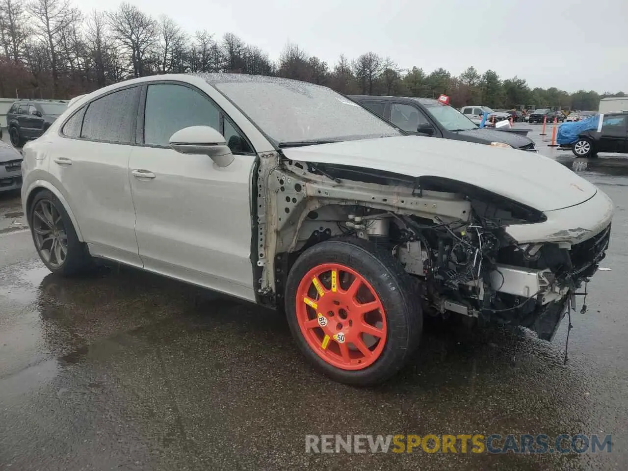 4 fotografías del automóvil dañado WP1BF2AY4NDA58246 PORSCHE CAYENNE 2022