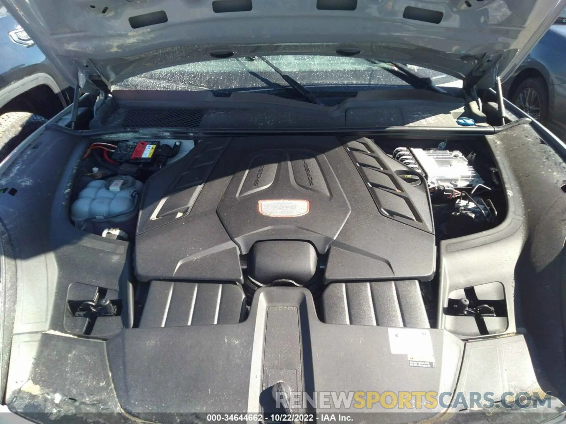 10 fotografías del automóvil dañado WP1BK2AY7NDA60276 PORSCHE CAYENNE 2022