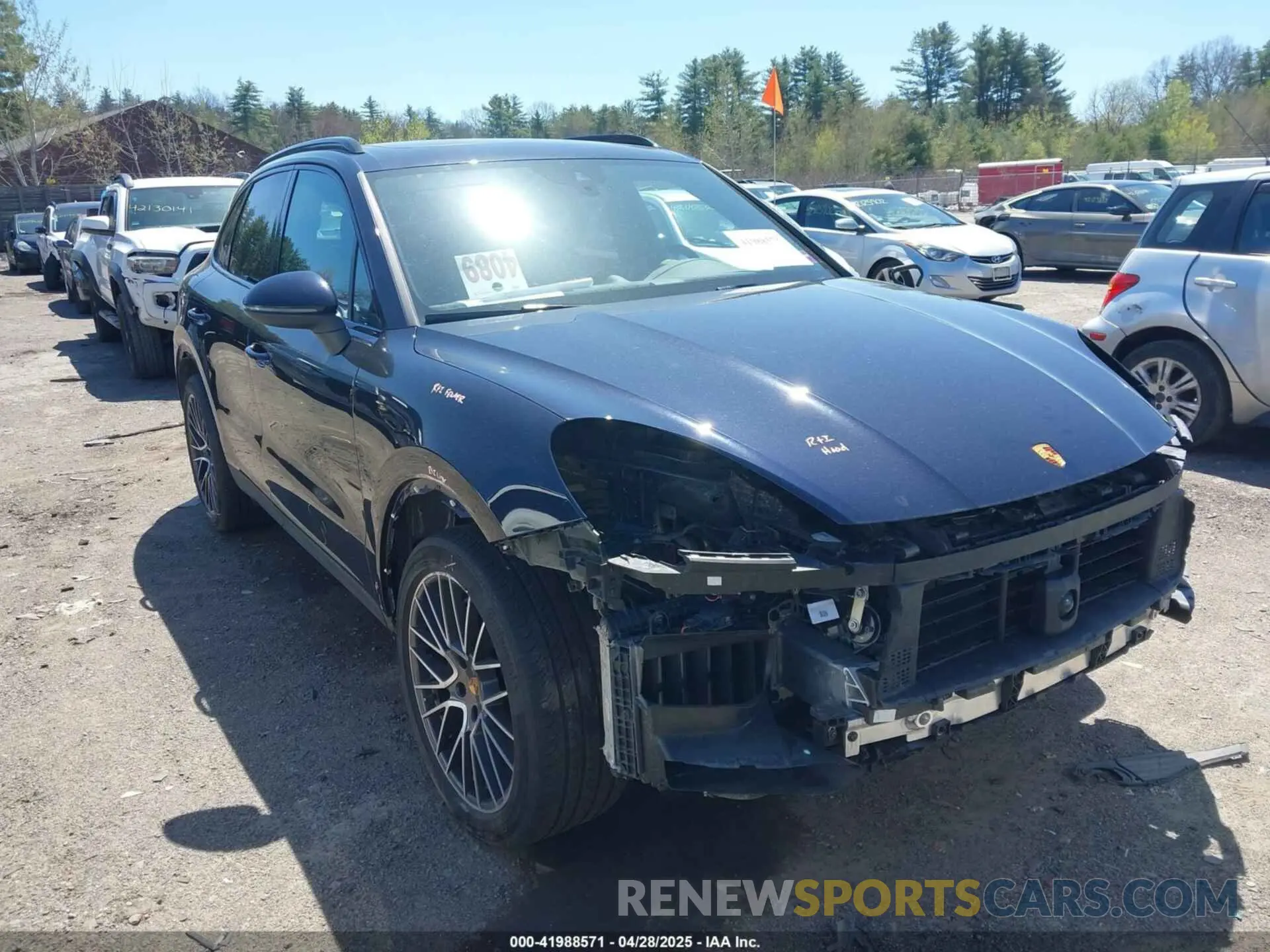 14 fotografías del automóvil dañado WP1AA2AY1PDA09888 PORSCHE CAYENNE 2023