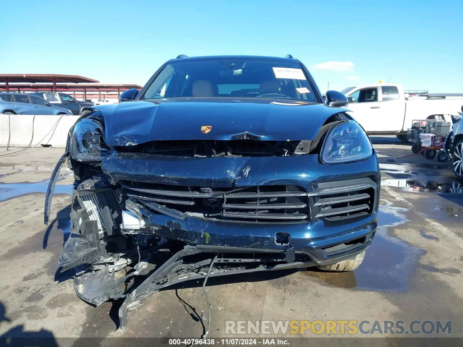 12 fotografías del automóvil dañado WP1AB2AY3PDA15222 PORSCHE CAYENNE 2023