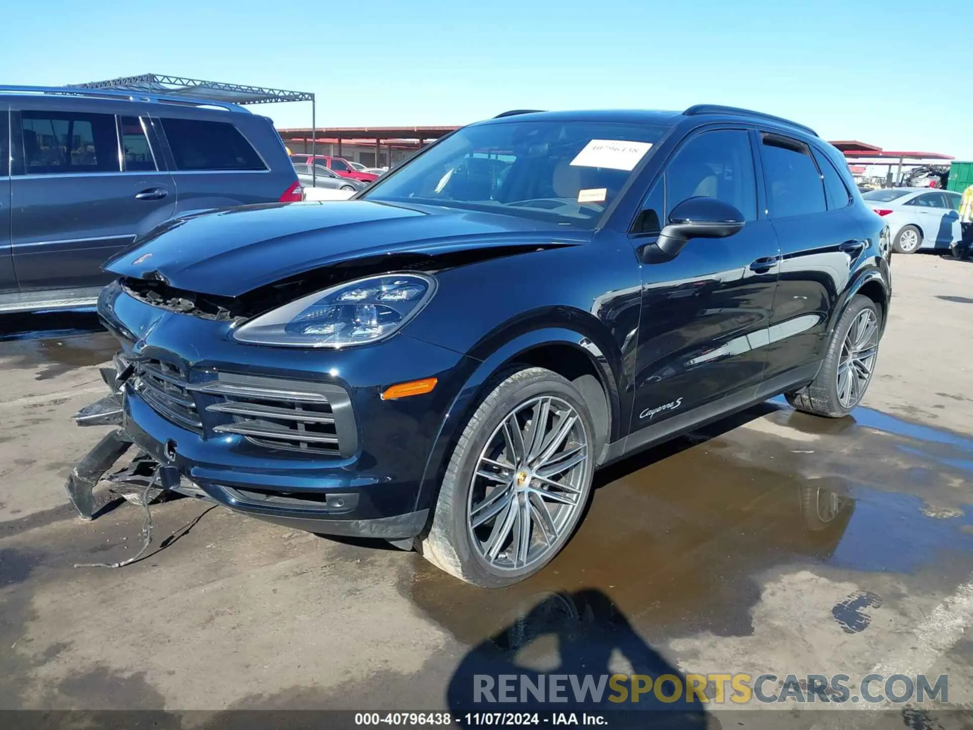 2 fotografías del automóvil dañado WP1AB2AY3PDA15222 PORSCHE CAYENNE 2023