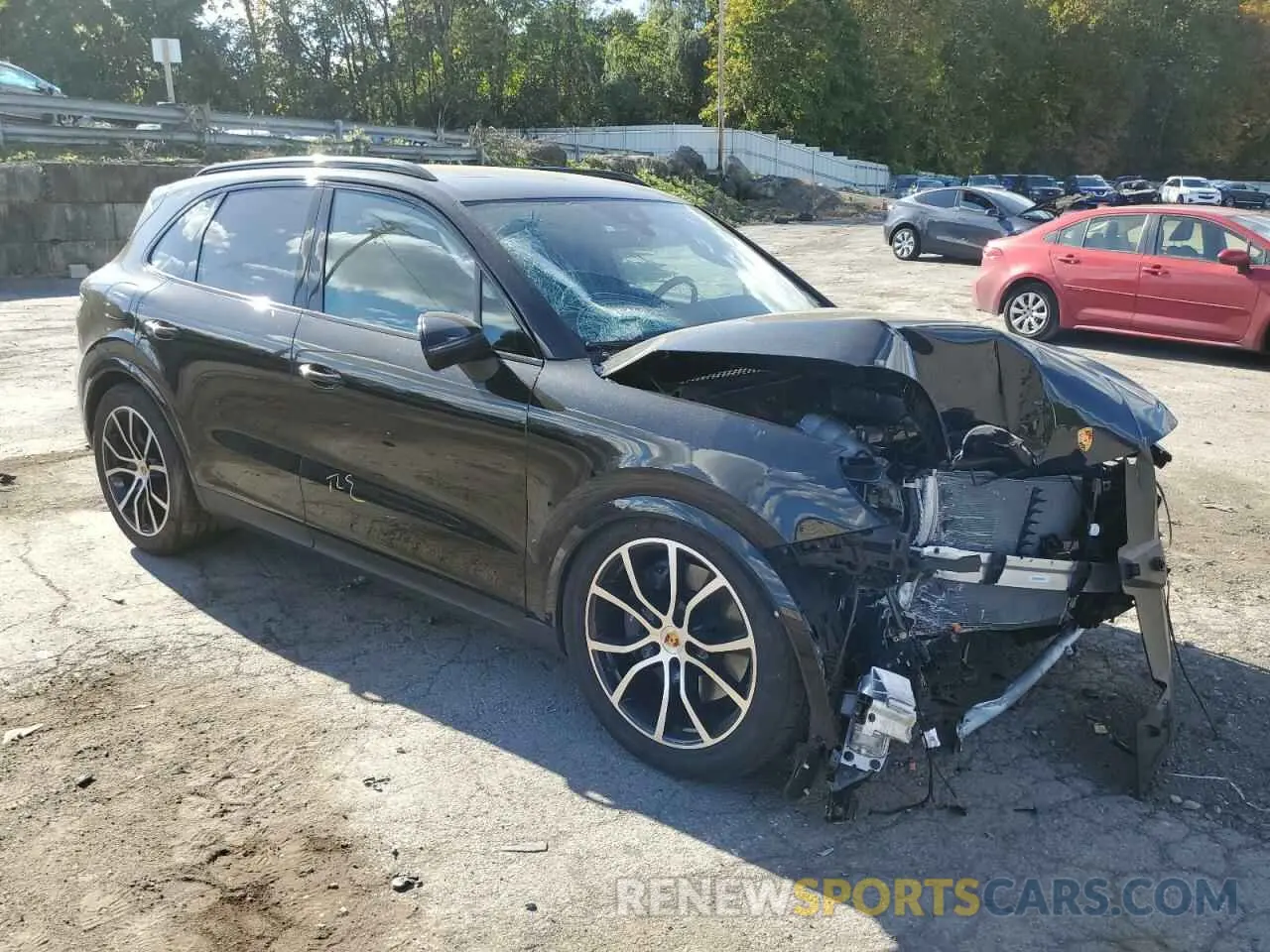 4 fotografías del automóvil dañado WP1AA2AY1RDA02409 PORSCHE CAYENNE 2024