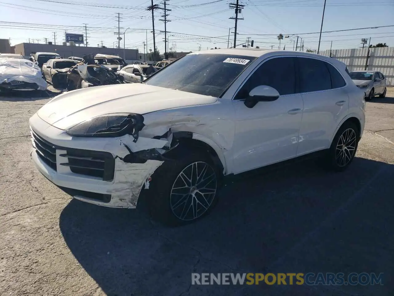1 fotografías del automóvil dañado WP1AA2AY1RDA04578 PORSCHE CAYENNE 2024