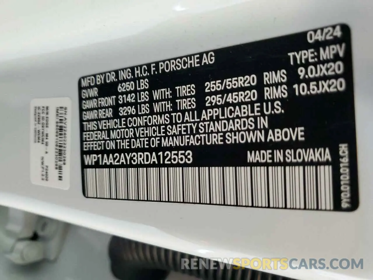 14 fotografías del automóvil dañado WP1AA2AY3RDA12553 PORSCHE CAYENNE 2024