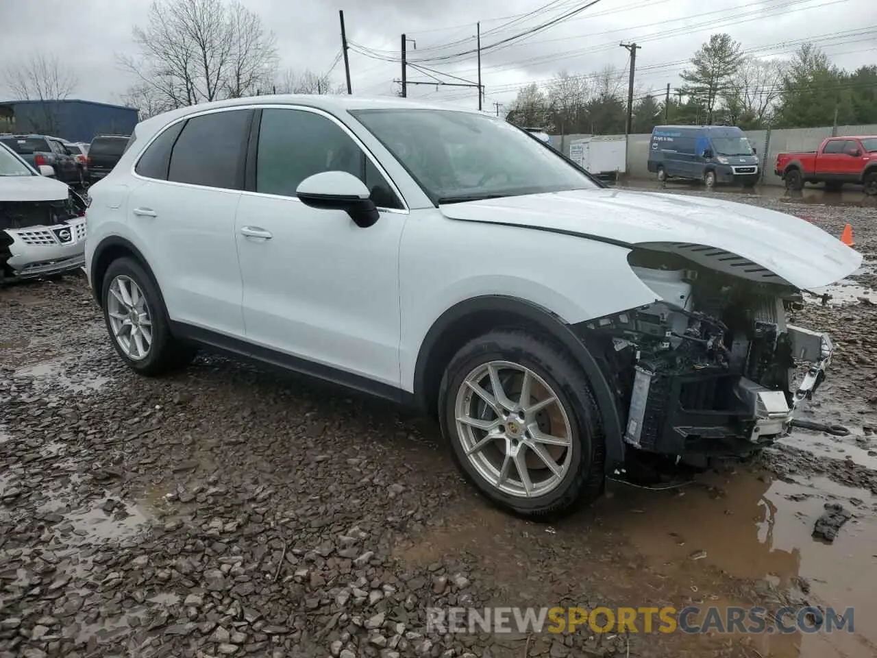 4 fotografías del automóvil dañado WP1AA2AY6RDA06245 PORSCHE CAYENNE 2024