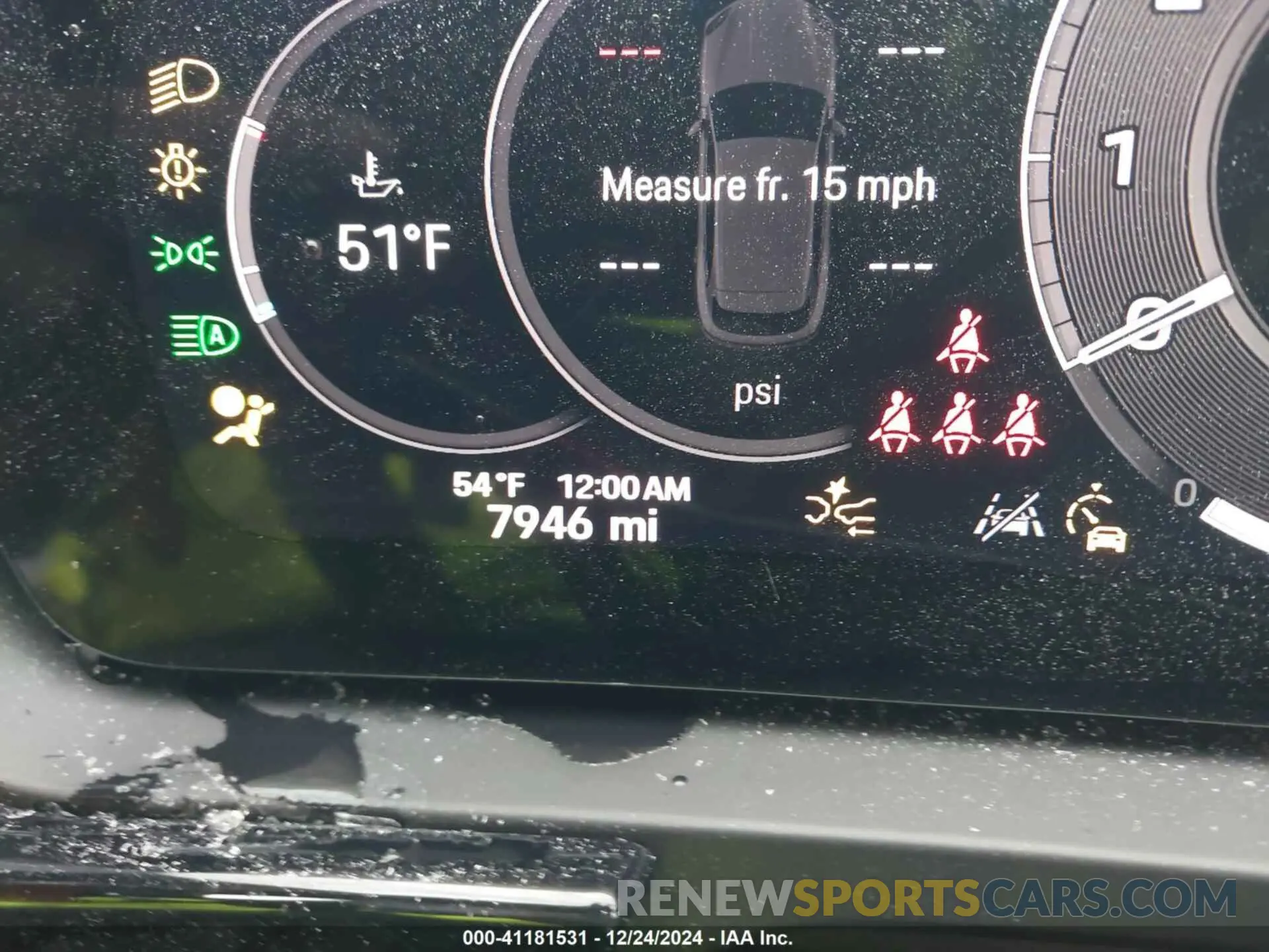 15 fotografías del automóvil dañado WP1AA2AY9RDA05123 PORSCHE CAYENNE 2024