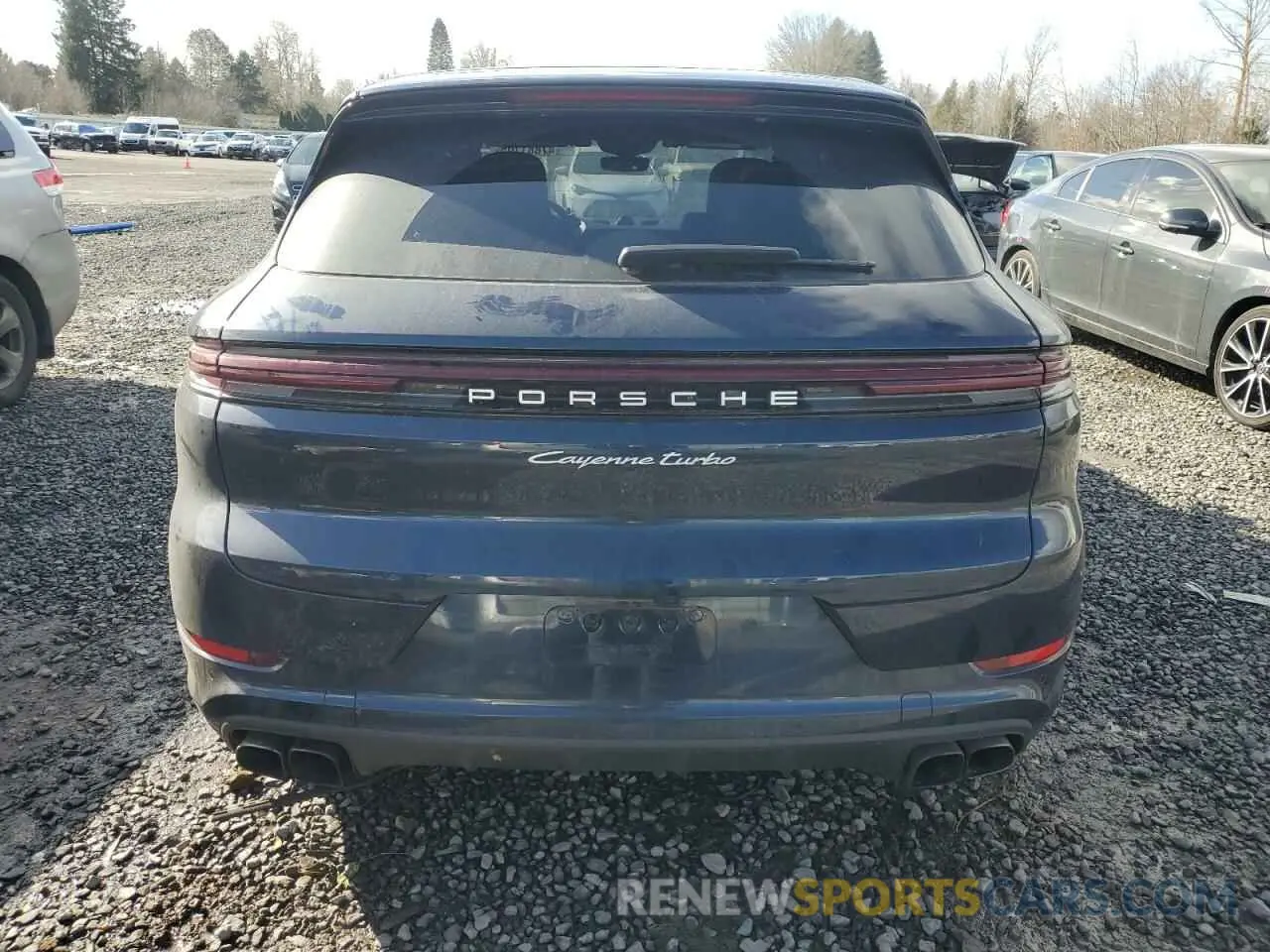 6 fotografías del automóvil dañado WP1AM2AY8RDA48178 PORSCHE CAYENNE 2024