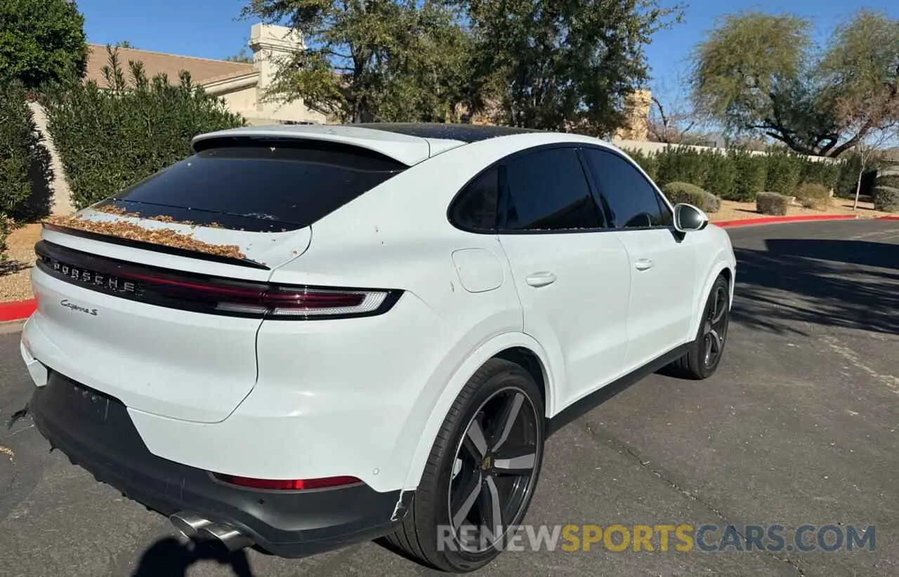 4 fotografías del automóvil dañado WP1BL2AY8RDA60547 PORSCHE CAYENNE 2024