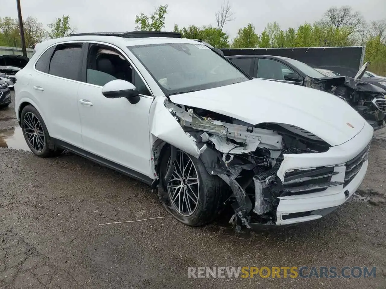 4 fotografías del automóvil dañado WP1AA2AY5SDA04573 PORSCHE CAYENNE 2025