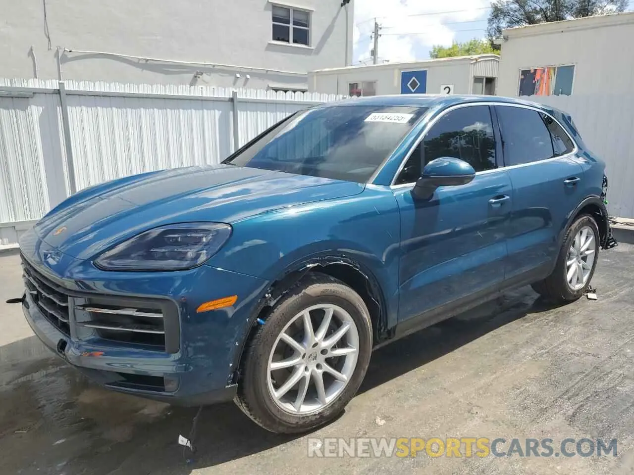 1 fotografías del automóvil dañado WP1AA2AY7SDA03960 PORSCHE CAYENNE 2025