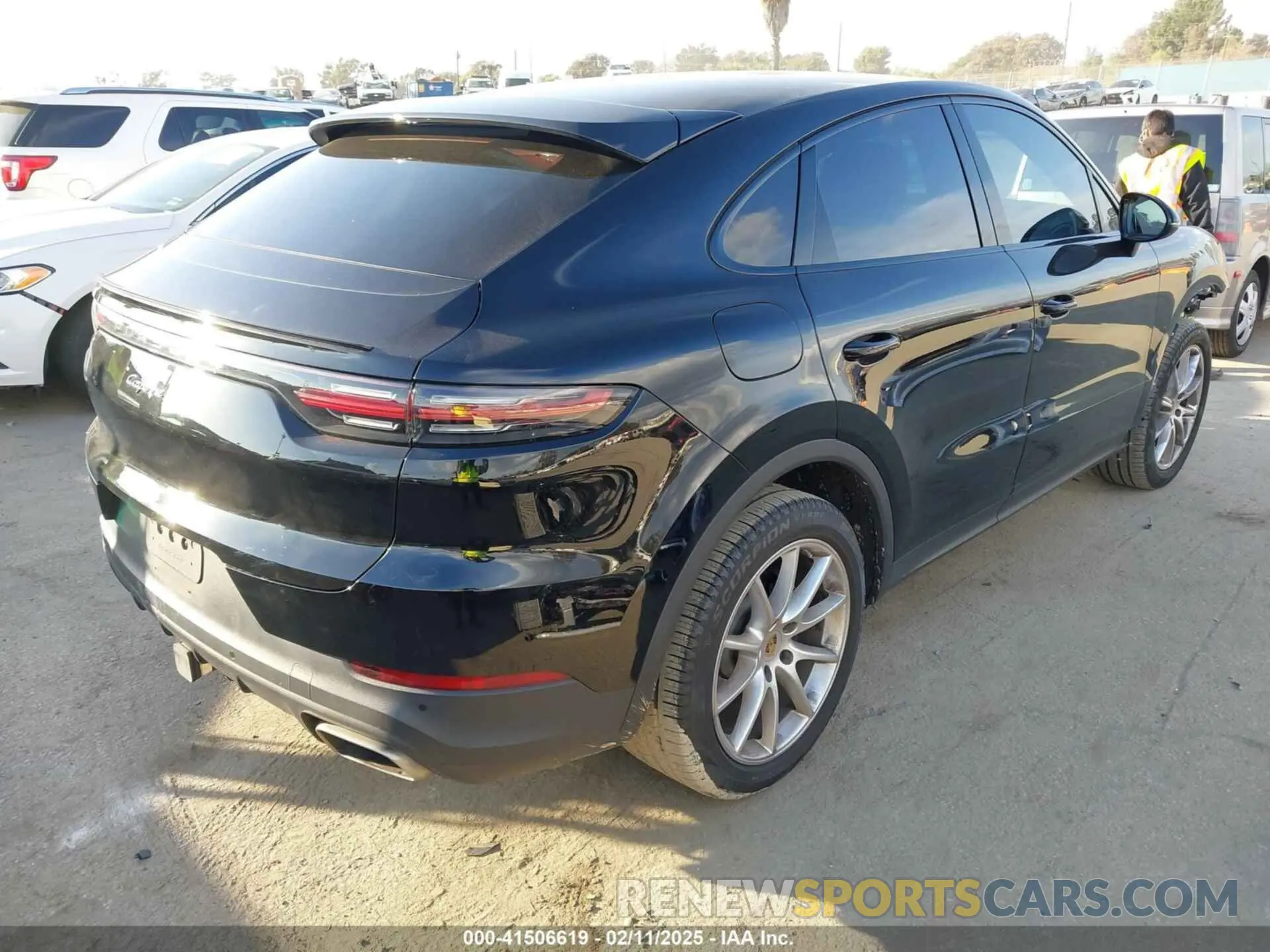 4 fotografías del automóvil dañado WP1BA2AY3MDA41192 PORSCHE CAYENNE COUPE 2021