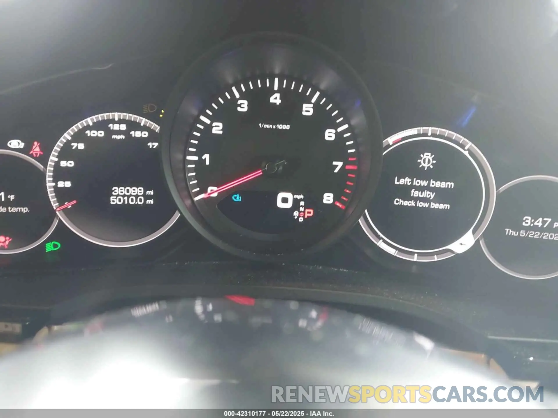 7 fotografías del automóvil dañado WP1BA2AY5MDA43638 PORSCHE CAYENNE COUPE 2021